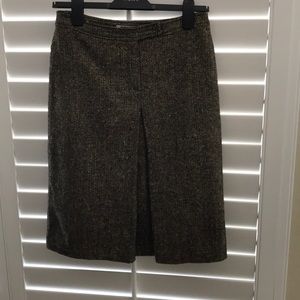 Lui Jo Gold and Black Wool Mix Skirt